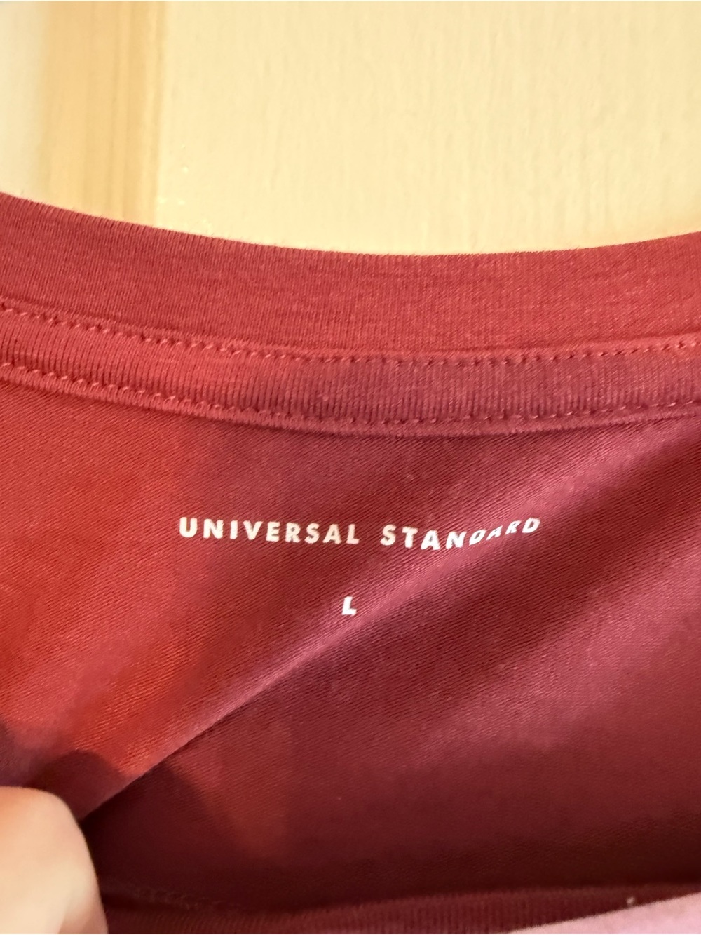 Universal Standard Long-Sleeve Crewneck Top - Wine - Picture 3 of 7